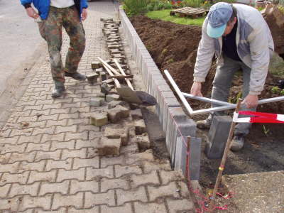 Palisadengartenmauer